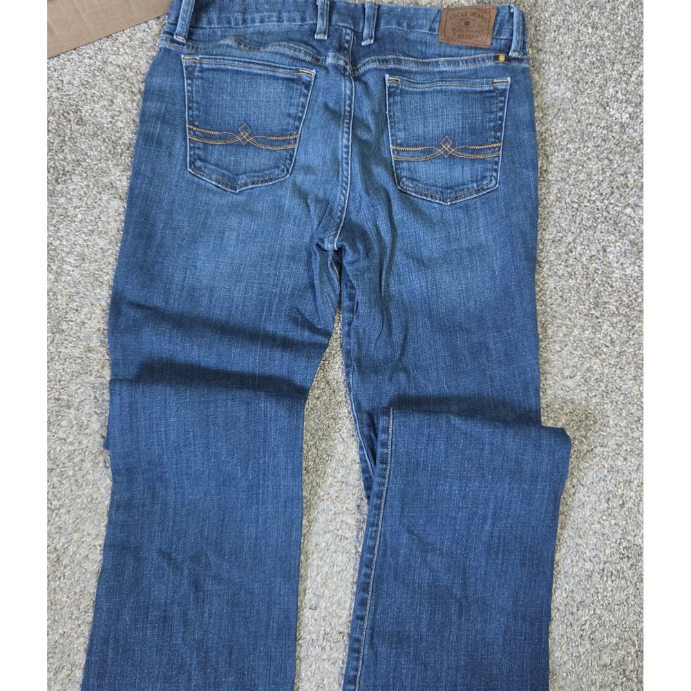 Lucky Brand The Sweet Jean Boot Women 10/30 Regular Dark Wash Bootcut Denim Jean - Picture 9 of 9
